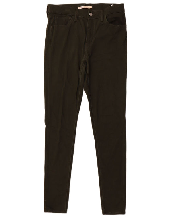 Женские повседневные суперузкие брюки LEVI'S 720 с завышенной талией W28 L30 цвета хаки