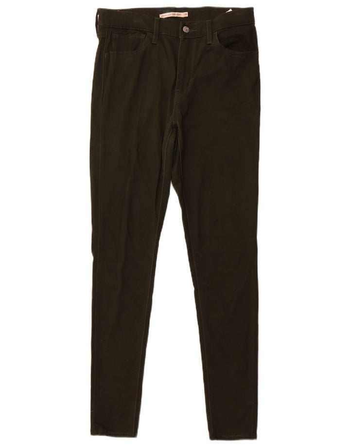 Женские повседневные суперузкие брюки LEVI'S 720 с завышенной талией W28 L30 цвета хаки