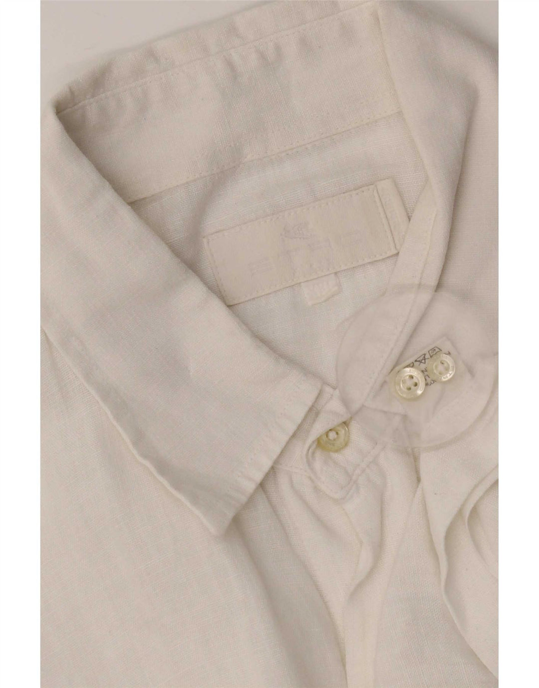 Мужская рубашка Etro 2XL белая льняная