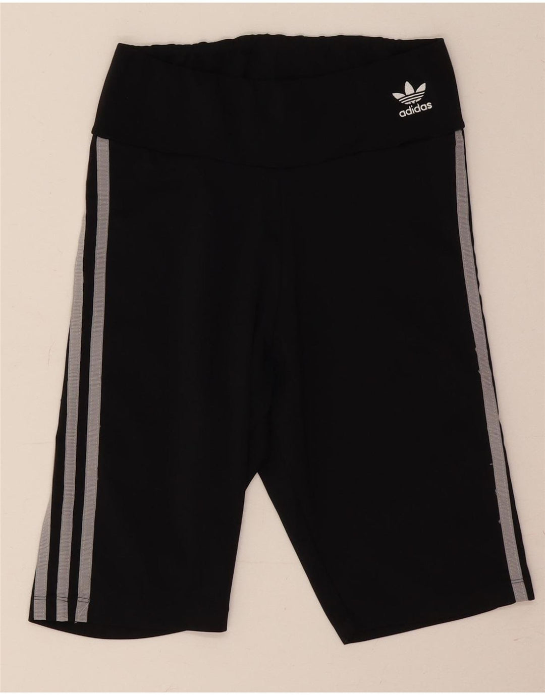 Женские спортивные шорты Adidas UK 10, маленькие черные из полиэстера