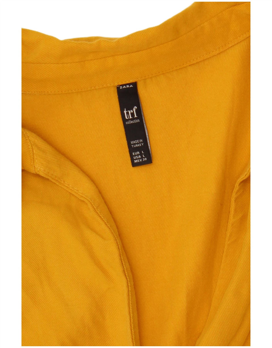 Женская рубашка Trafaluc Zara UK 16, большая желтая
