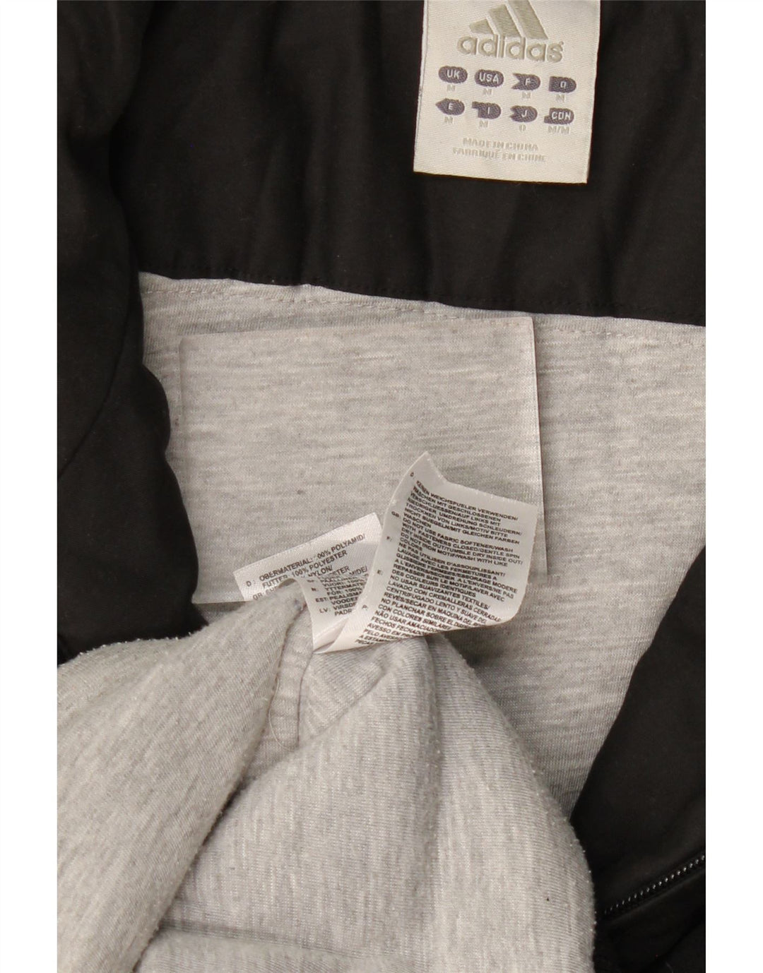 Мужская куртка-бомбер ADIDAS с графическим рисунком UK 38, средний черный, полиамид