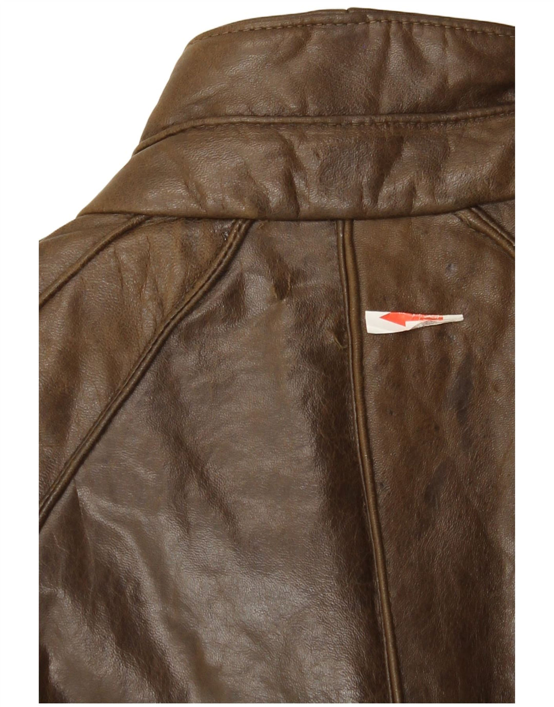 Винтажное женское кожаное пальто IT 42 Medium Brown Leather