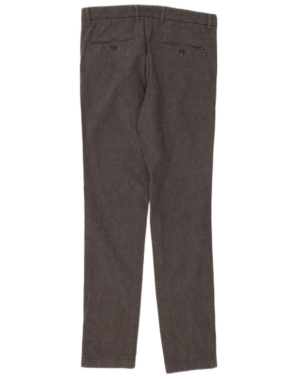 Tommy Hilfiger Мужские узкие брюки-чиносы W32 L34 Серые хлопковые