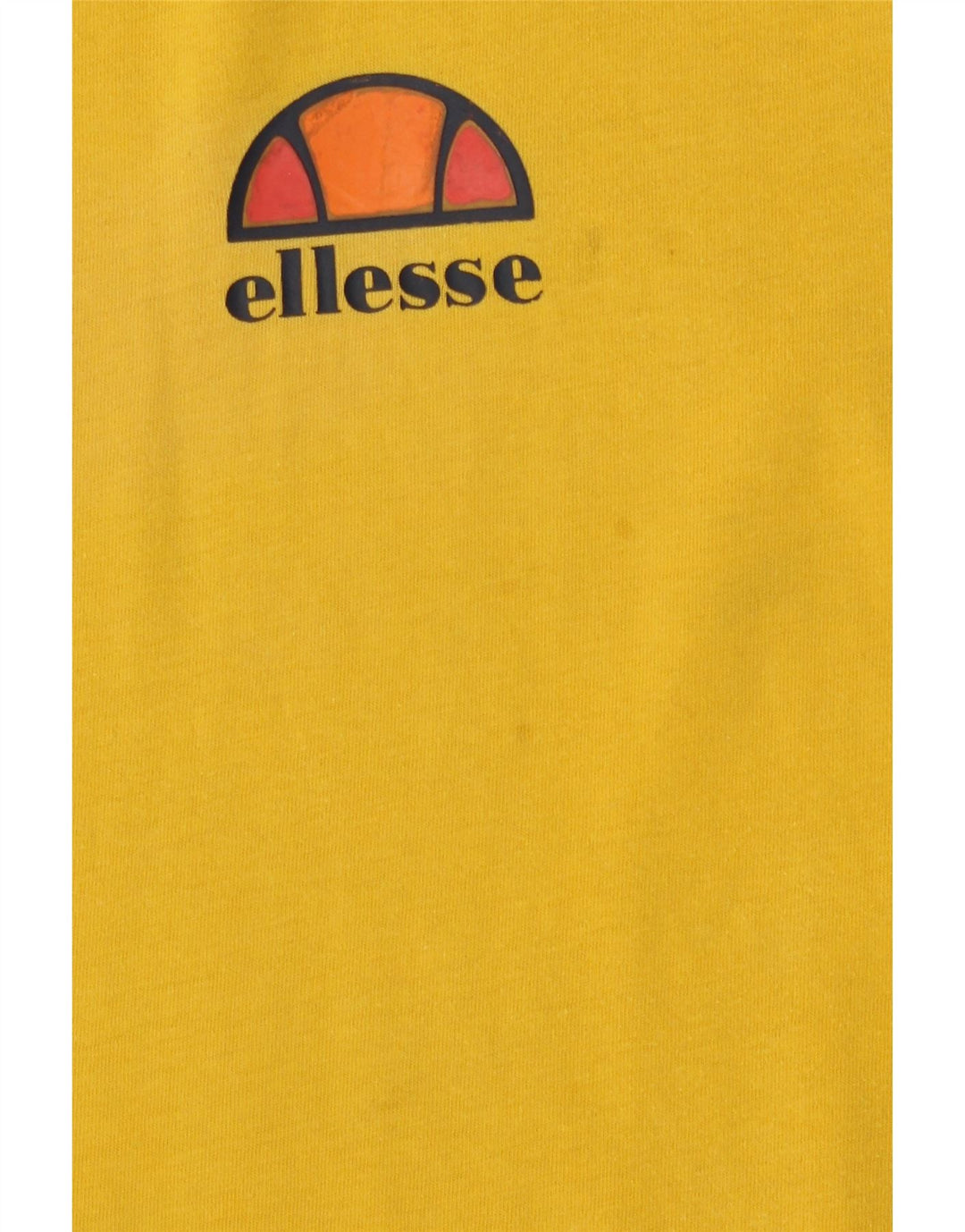 Ellesse Мужская футболка из хлопка среднего желтого цвета