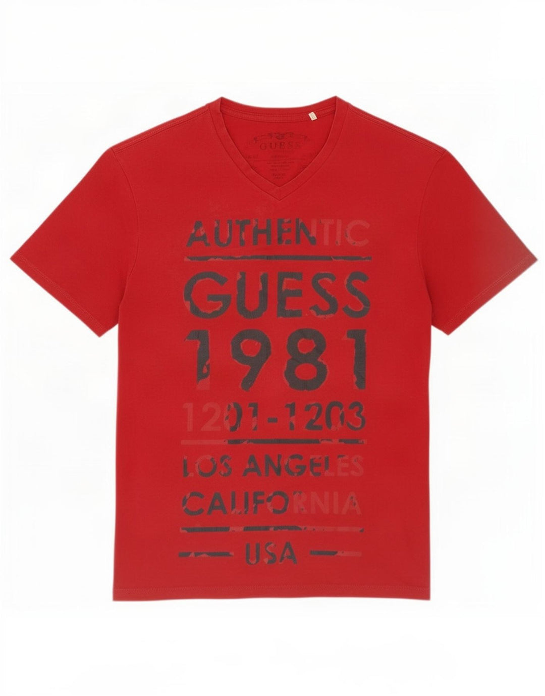 Guess Женская футболка с рисунком Top UK 14 Средний красный