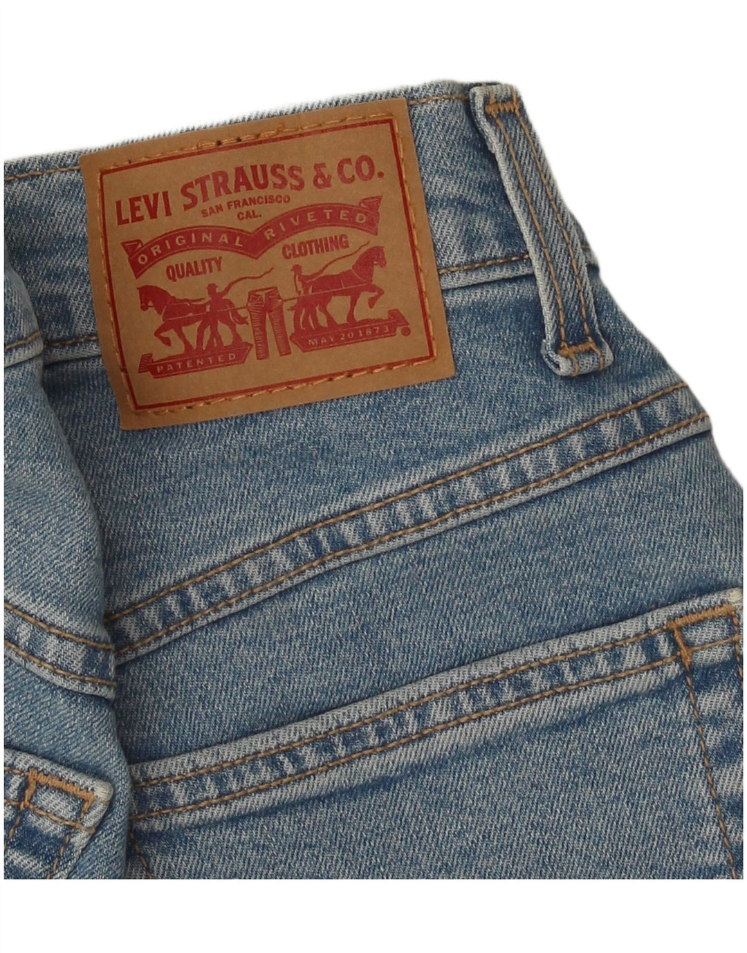 Женские джинсовые шорты Levi's W26, маленькие синие, хлопок