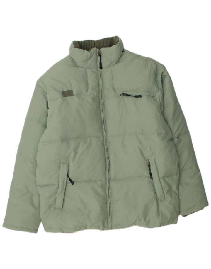 Мужская стеганая куртка Fila UK 40, большая зеленая, полиамид