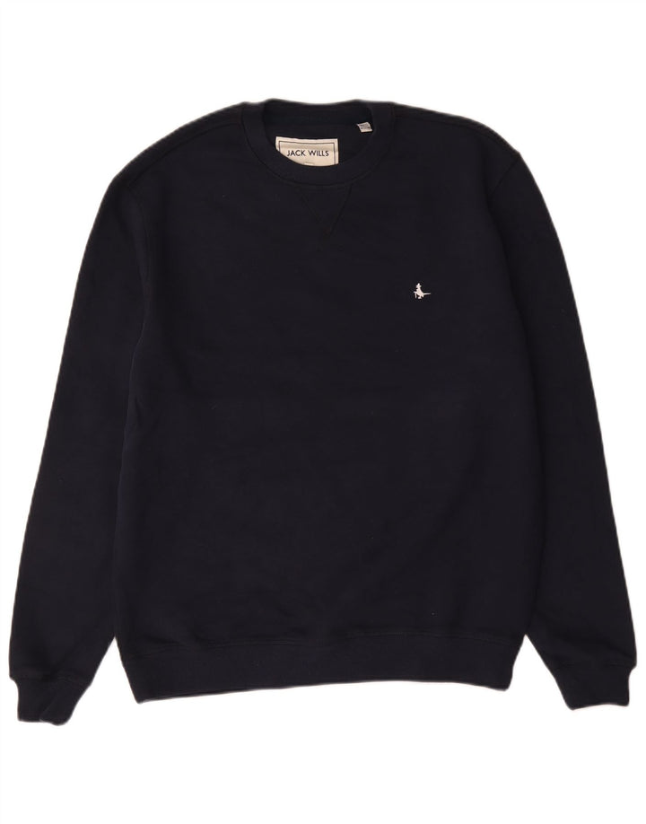 Мужской свитшот Jack Wills, маленький темно-синий хлопковый джемпер