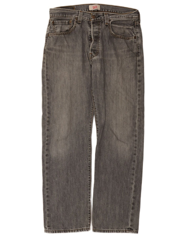 Мужские прямые джинсы Levi's 501 W33 L30 серые