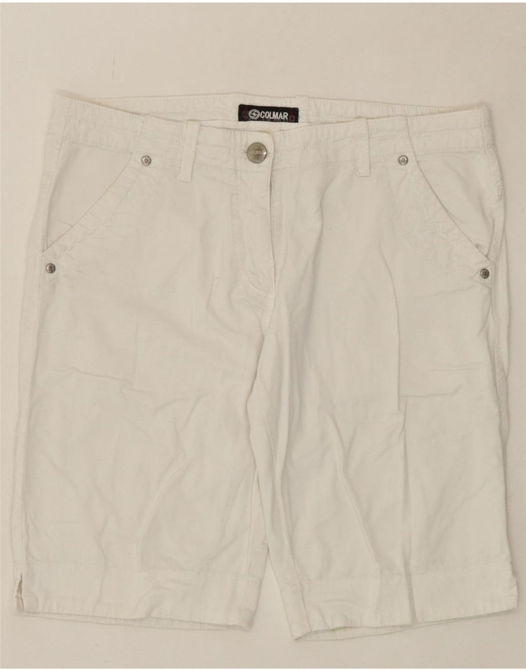 COLMAR Womens Casual Shorts W34 Large White Vintage Colmar and Second-Hand Colmar from Messina Hembry 