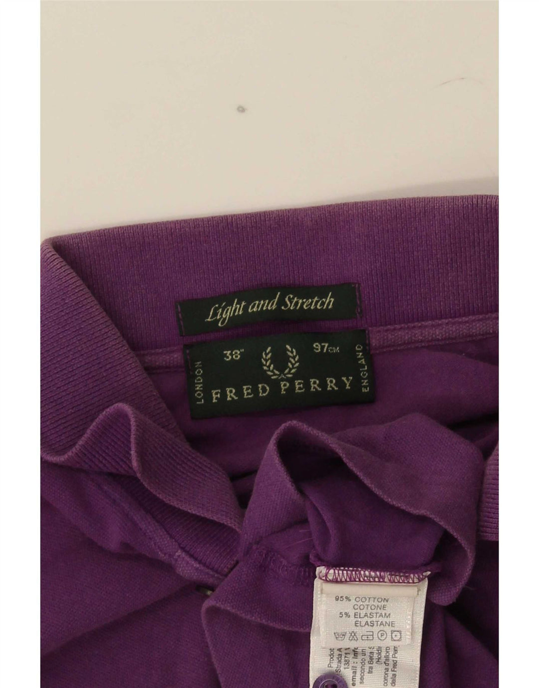 Мужская рубашка-поло Fred Perry, маленькая фиолетовая, хлопок