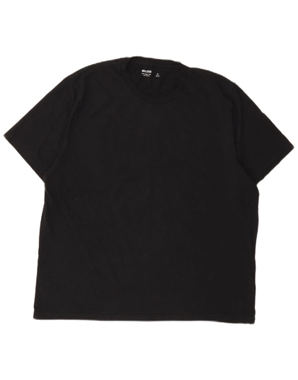 Мужская футболка Hollister XL, черный хлопок