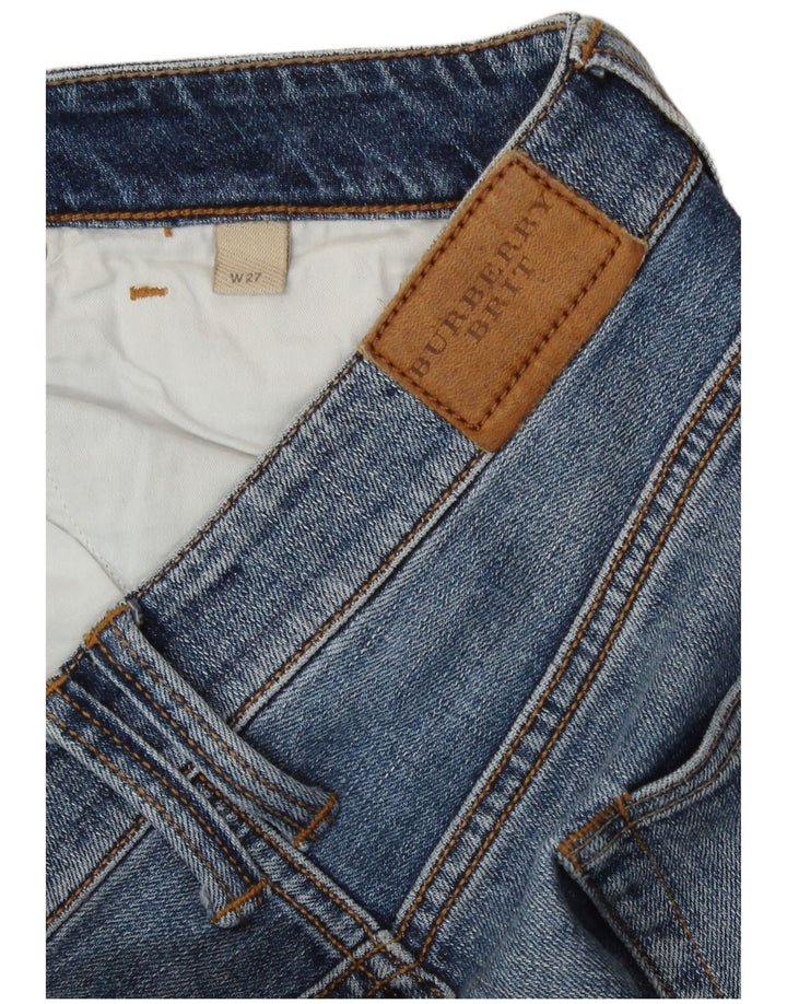 Burberry Женские джинсовые шорты BRIT W27, маленькие синие, хлопок