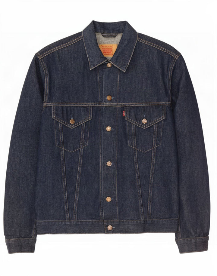 Мужская джинсовая куртка Levi's UK 44 2XL Темно-синяя, хлопок