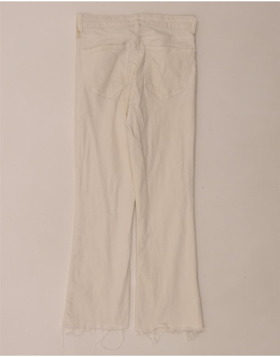 Женские укороченные джинсы Zara Bootcut EU 38, маленькие W28 L24, белые
