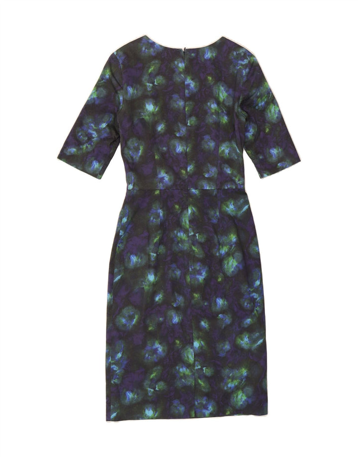 JIGSAW Womens Abstract Pattern Sheath Dress UK 8 Small  Multicoloured Vintage Jigsaw and Second-Hand Jigsaw from Messina Hembry 