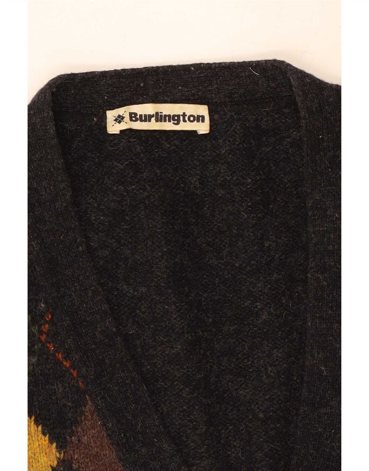 Мужской кардиган без рукавов Burlington, средний черный аргайл/бриллиант