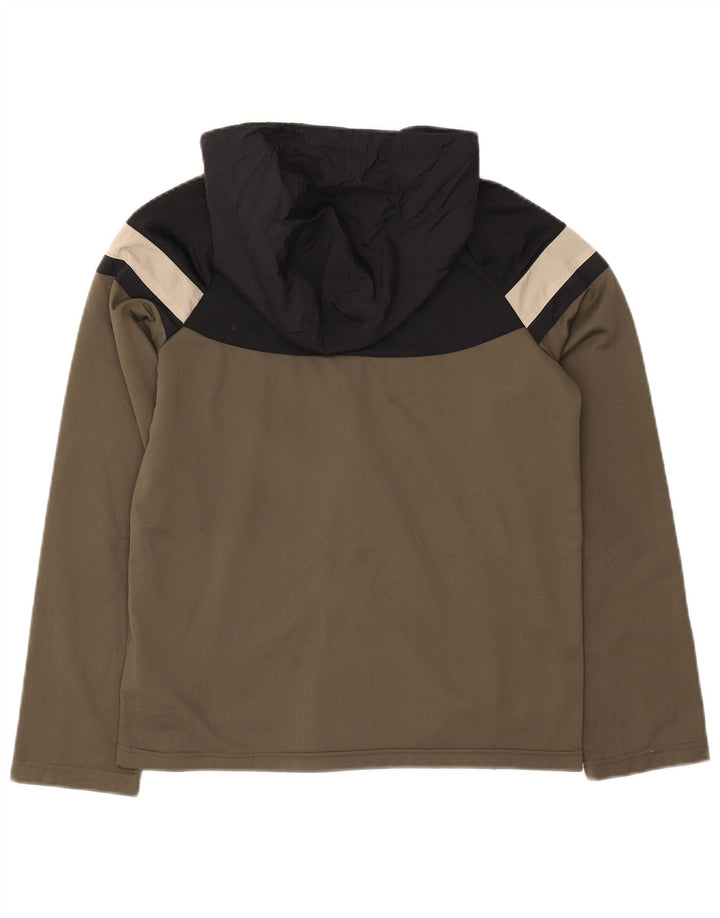 Спортивный костюм Nike для мальчиков, верхняя куртка 13–14 лет, XL, зеленый полиэстер с цветными блоками