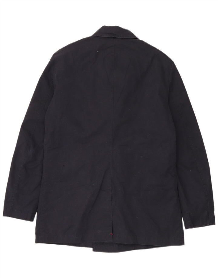 Мужское бушлат Superdry UK 40, большой темно-синий, хлопок