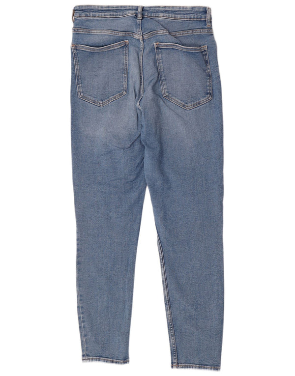 Женские джинсы скинни с высокой талией Zara EU 46 2XL W36 L28, синий хлопок