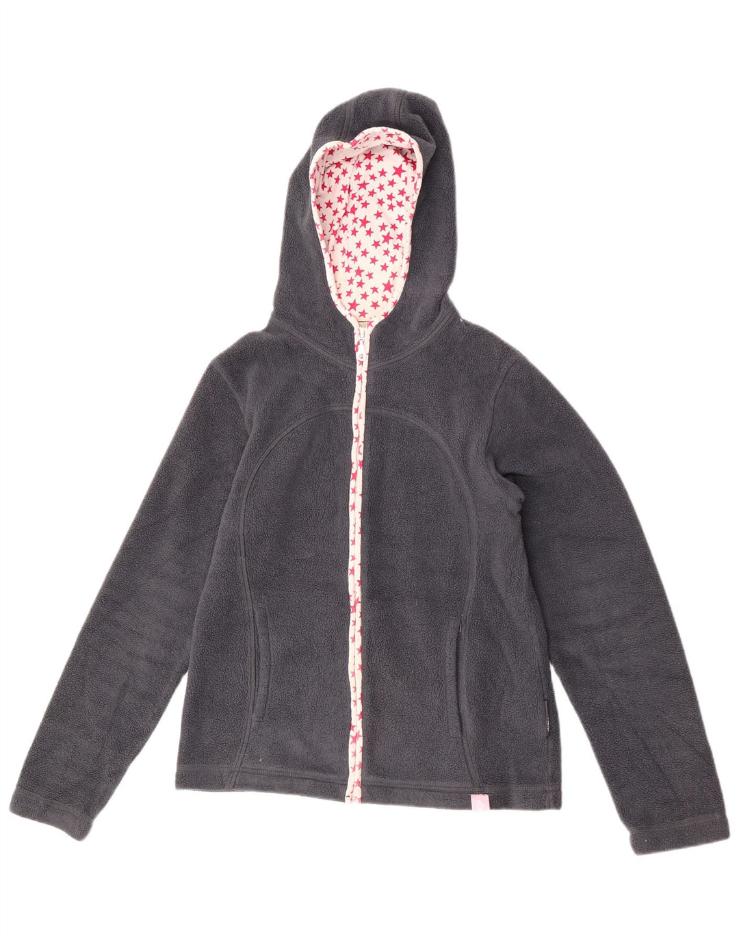 Женская флисовая куртка с капюшоном Quiksilver Roxy, размер США 4, маленький размер, темно-синий, полиэстер
