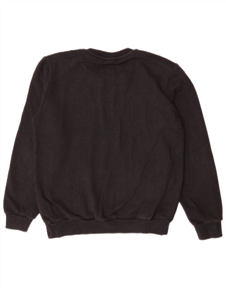 Джемпер с рисунком Adidas для мальчиков 11-12 лет, средний, черный, хлопок