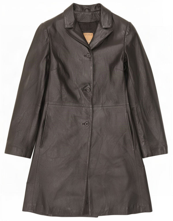 Conbipel Женское кожаное пальто IT 42 Medium Black Classic