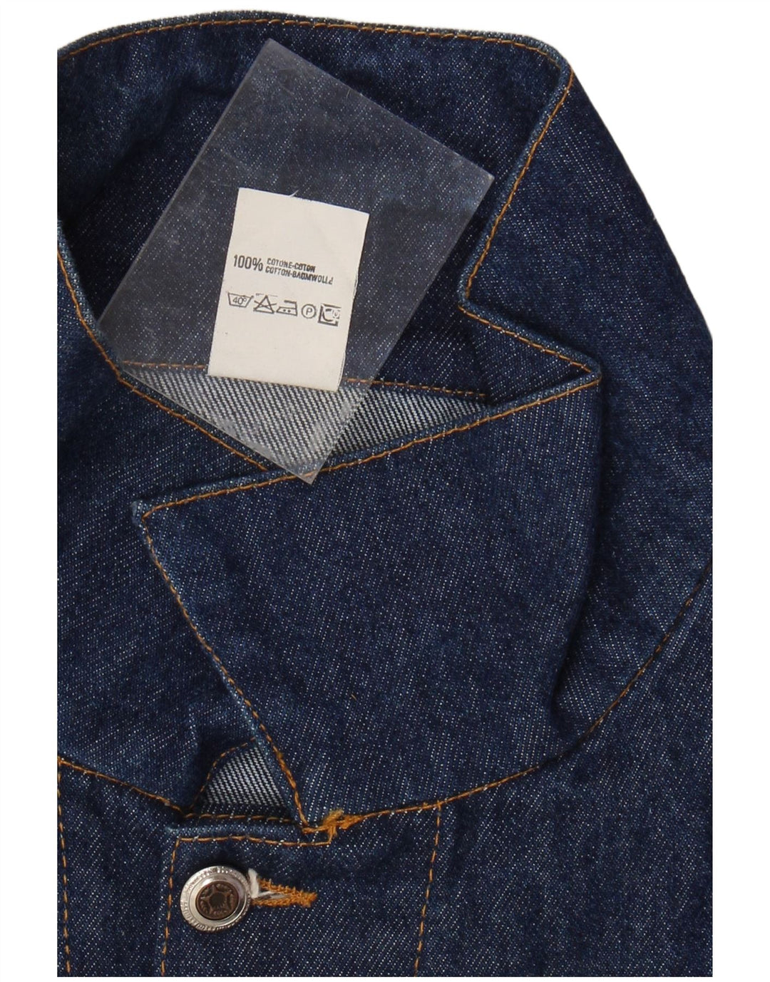 Мужская джинсовая куртка VINTAGE UK 44 2XL Темно-синяя, хлопок