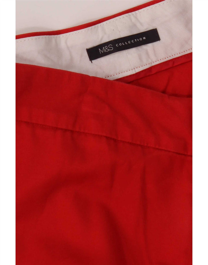 Женские прямые капри Marks & Spencer W34 L22 красные