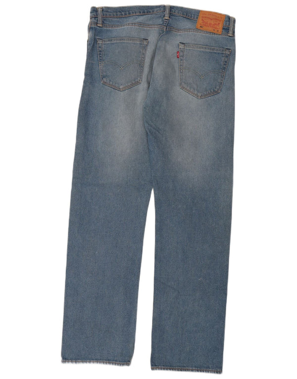 Мужские прямые джинсы Levi's 504 W34 L32 синие, хлопок