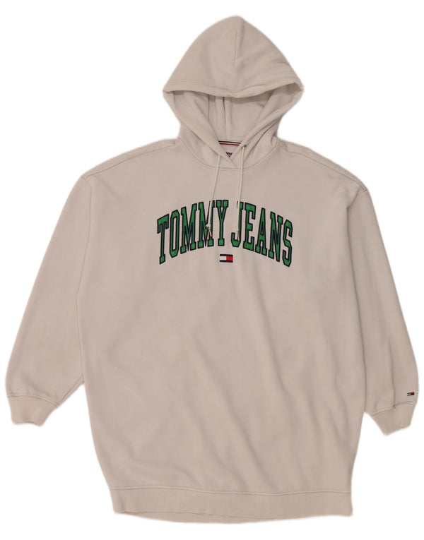Женское платье-толстовка с капюшоном Tommy Hilfiger UK 6 XS, белый хлопок