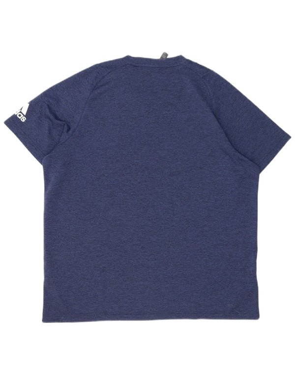 Adidas Мужская футболка Top XL Темно-синий полиэстер