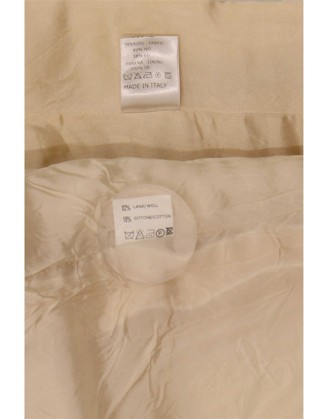 Mila Schon Женская юбка из 2 предметов IT 42 Medium W26 Бежевая шерсть