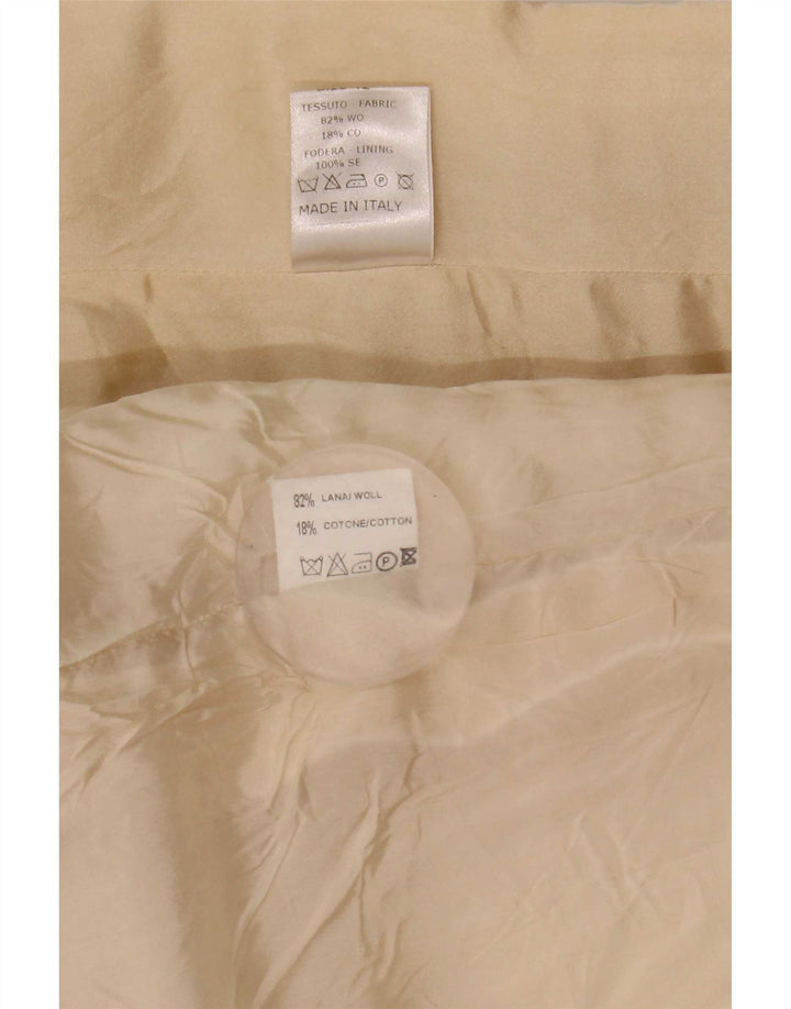 Mila Schon Женская юбка из 2 предметов IT 42 Medium W26 Бежевая шерсть