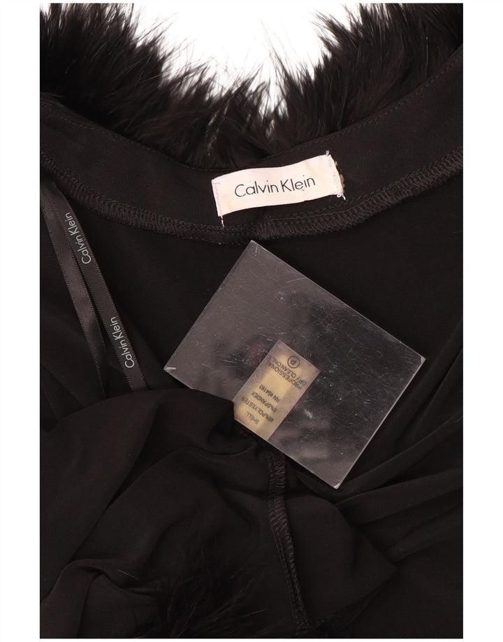 Женское болеро с рукавами 3/4 CALVIN KLEIN, UK 14, большой черный полиэстер