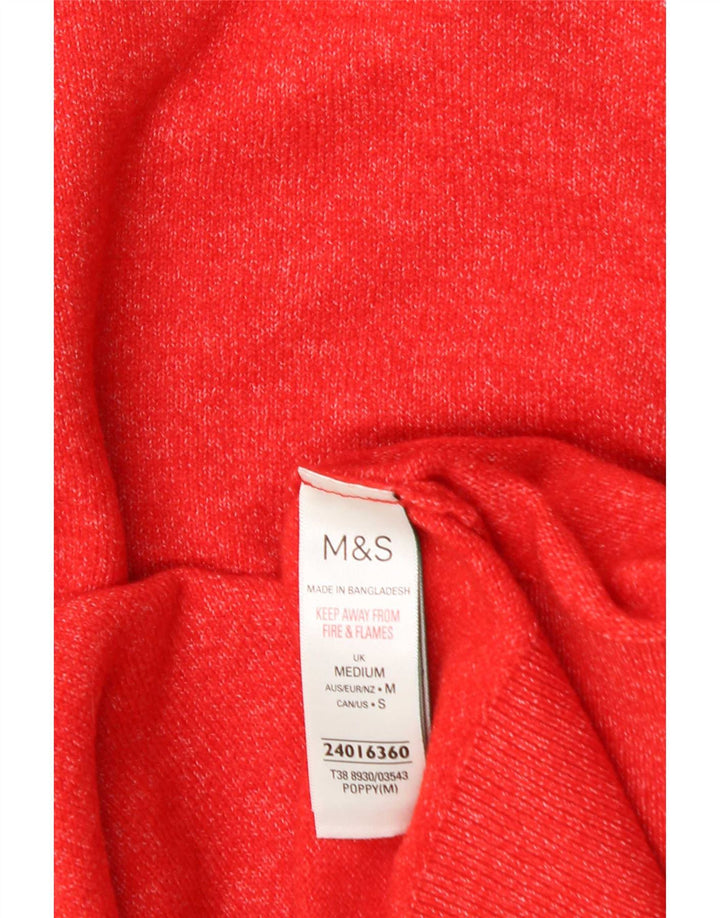 Женский джемпер с высоким воротником Marks & Spencer UK 14, средний оранжевый