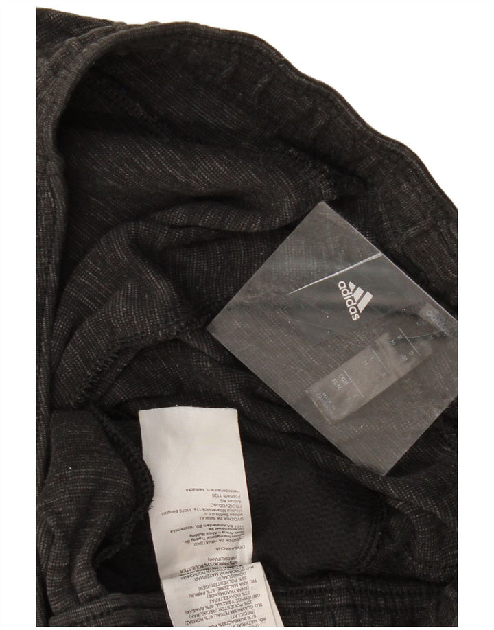 Мужские спортивные брюки ADIDAS, джоггеры, средний серый хлопок с крапинками