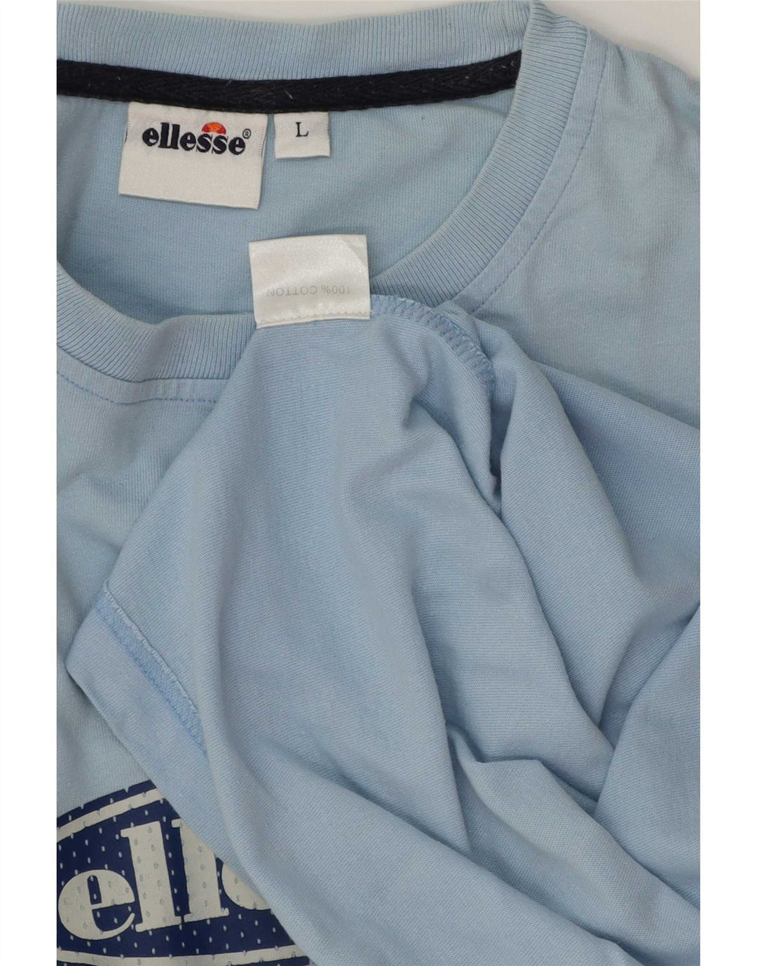 Ellesse Мужская футболка с рисунком, большой синий хлопок