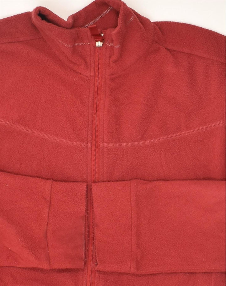 CHAMPION Womens Outdoor Fleece Jacket UK 16 Large Red Polyester | Vintage Champion | Thrift | Second-Hand Champion | Used Clothing | Messina Hembry 