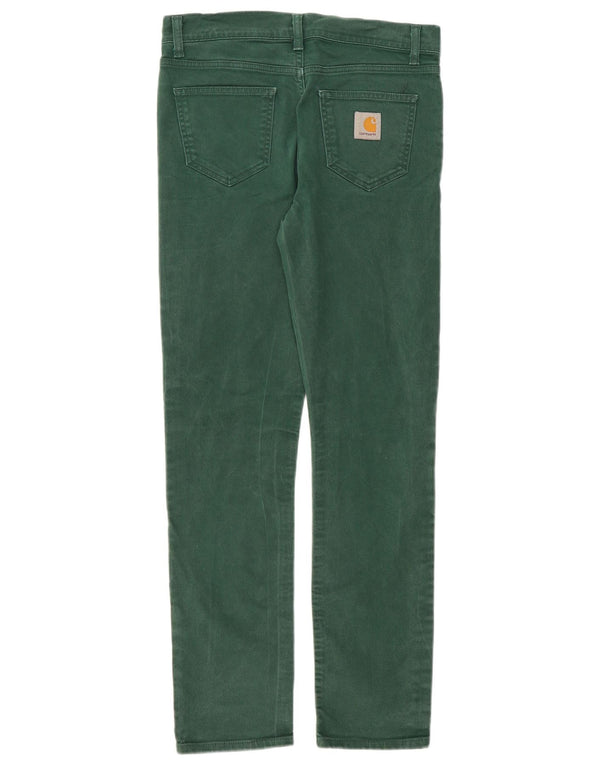 Мужские узкие джинсы Carhartt W30 L32, зеленый хлопок