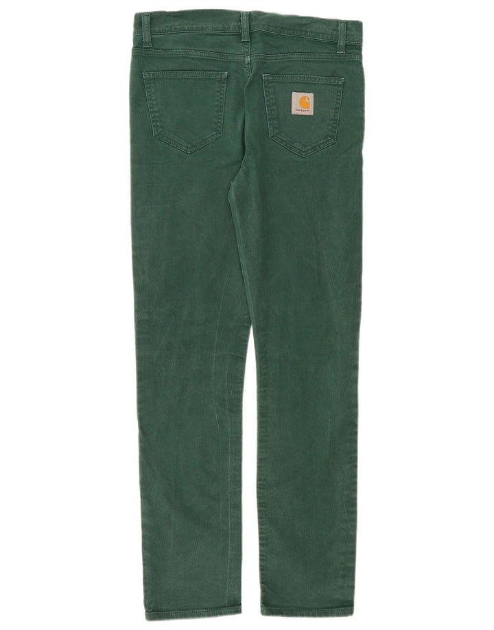 Мужские узкие джинсы Carhartt W30 L32, зеленый хлопок