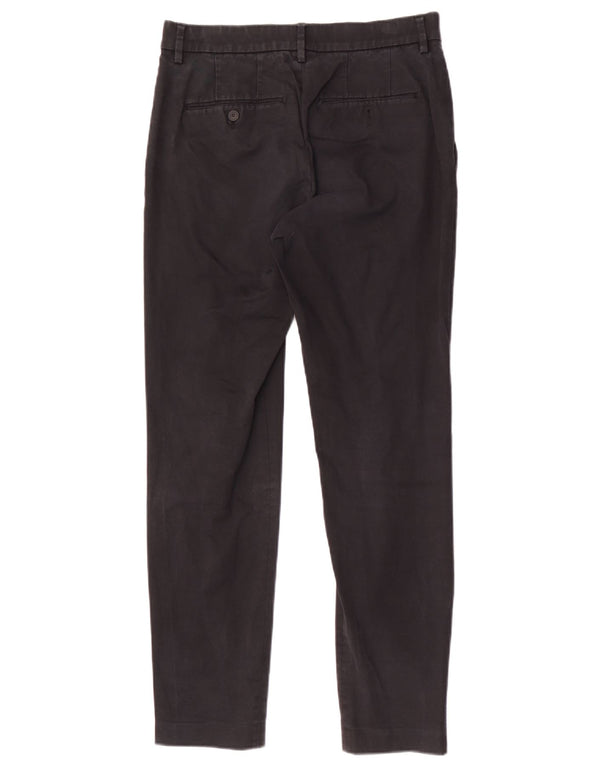 Мужские узкие брюки-чиносы Zara EU 38, маленькие W30 L29, черные, хлопковые