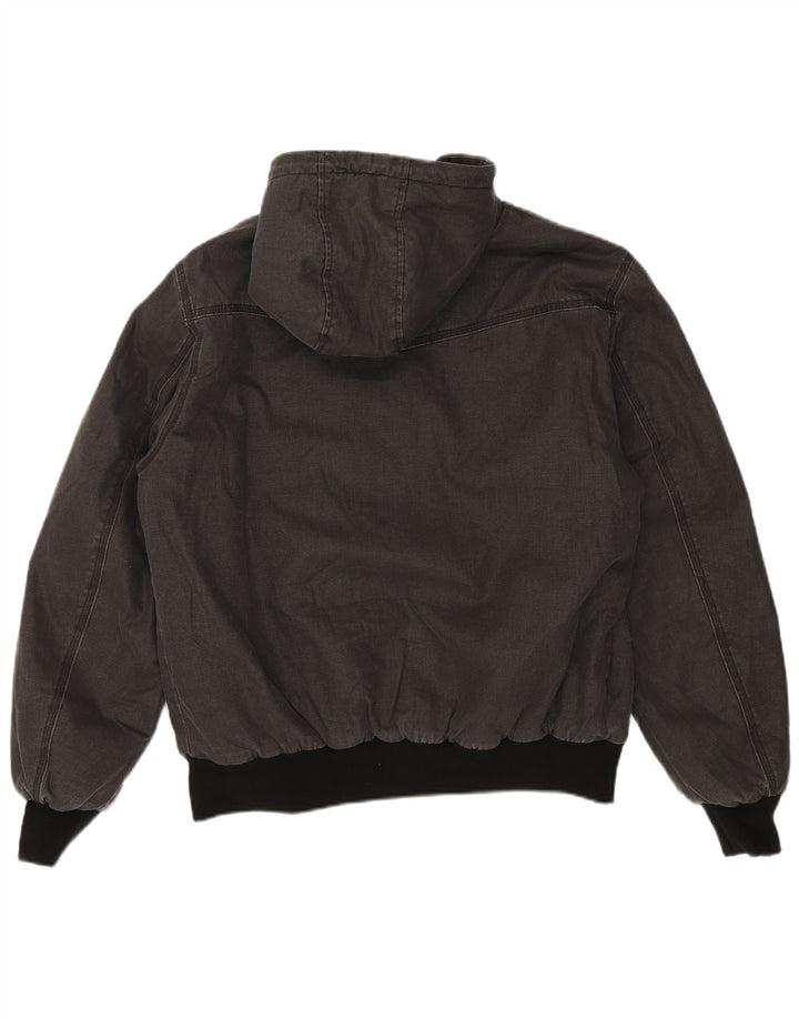 SUPERDRY Мужская куртка из шерпы с капюшоном UK 42 XL Серый хлопок