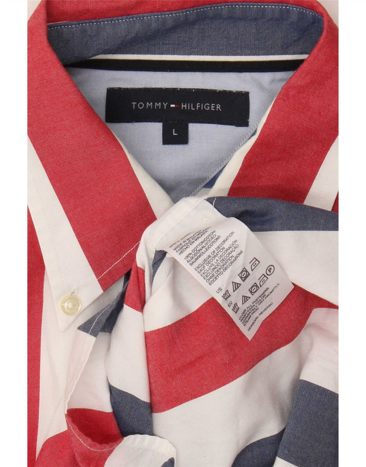 Мужская рубашка Tommy Hilfiger, большая разноцветная полоска