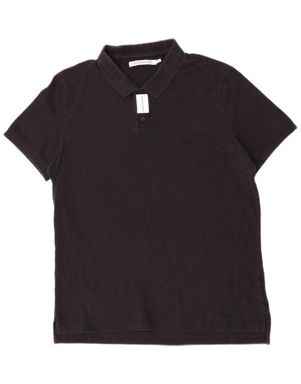 Мужская рубашка-поло Calvin Klein Jeans 2XL, черный хлопок