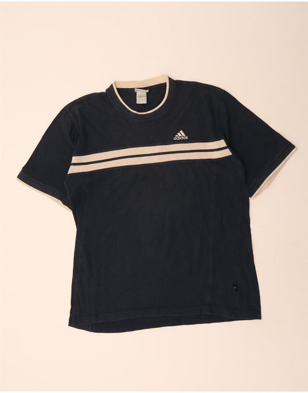 Мужская футболка Adidas Top UK 42/44, большой темно-синий хлопок