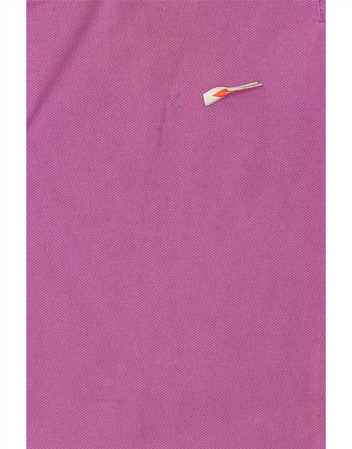 Женская футболка Lacoste, размер 38, средний фиолетовый, хлопок