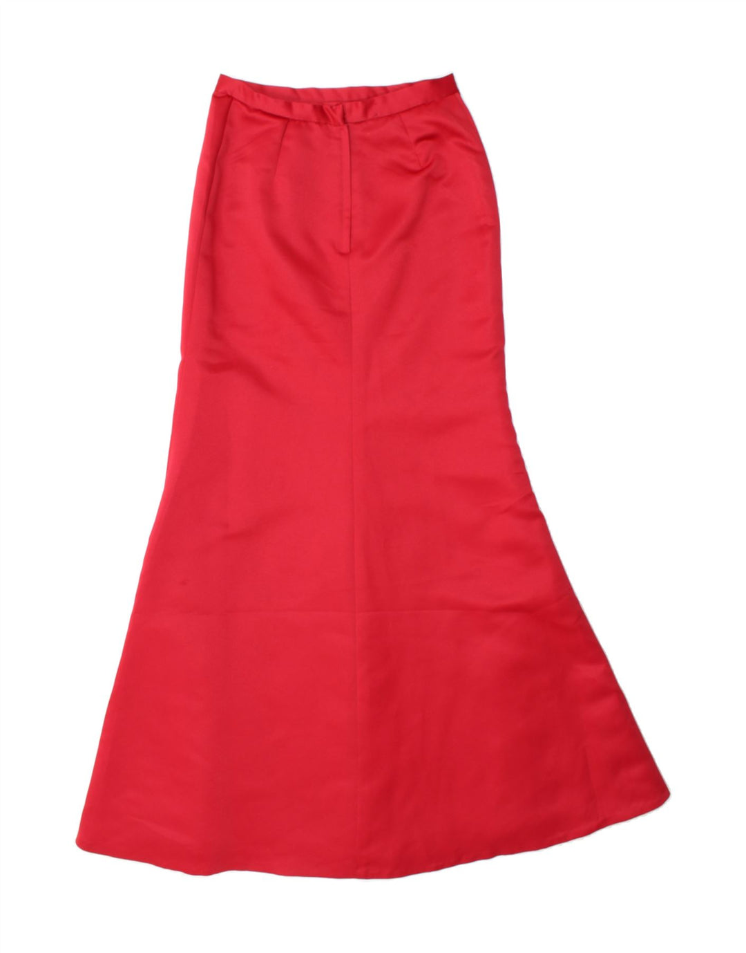 VINTAGE Womens Mermaid Skirt UK 10 Small W26  Red Polyester Vintage Vintage and Second-Hand Vintage from Messina Hembry 