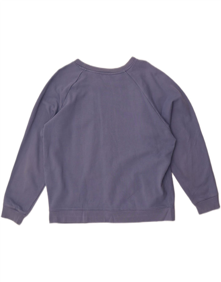 Женский укороченный джемпер свободного кроя с рисунком Levi's, Великобритания 16, большой синий